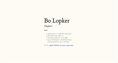 Desktop Screenshot of blopker.com