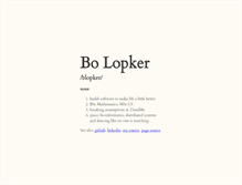 Tablet Screenshot of blopker.com